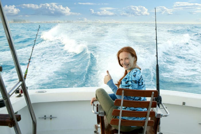 Sitting on Boat