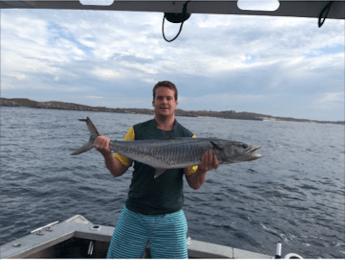 Gus fishing off the coast of Perth