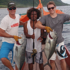 Enjoying their Exmouth Fishing Charters