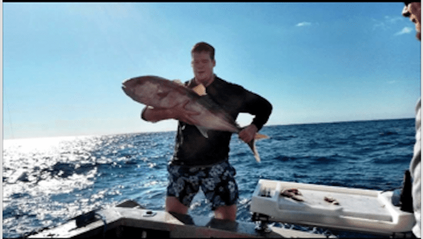 Gus with a samson fish