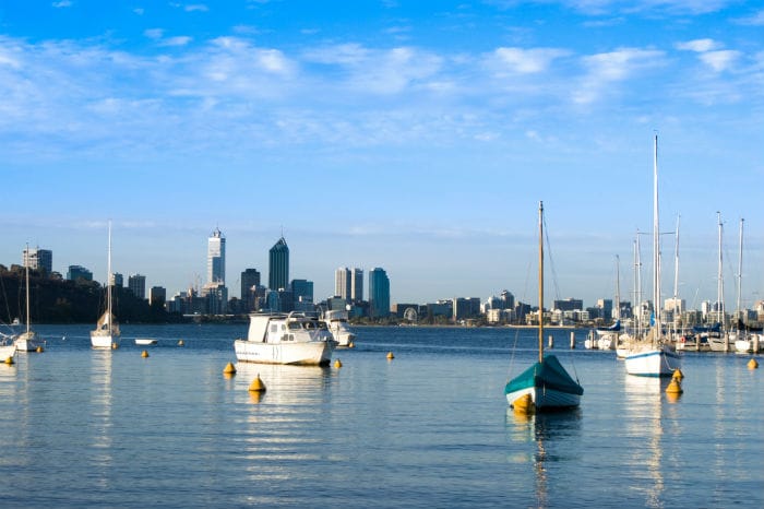 View from the Swan River Cruise